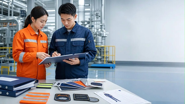 防静电工作服定制前资料确认示意图